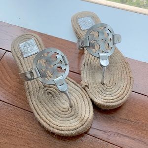 Tory Burch Miller Logo Espadrille Sandal